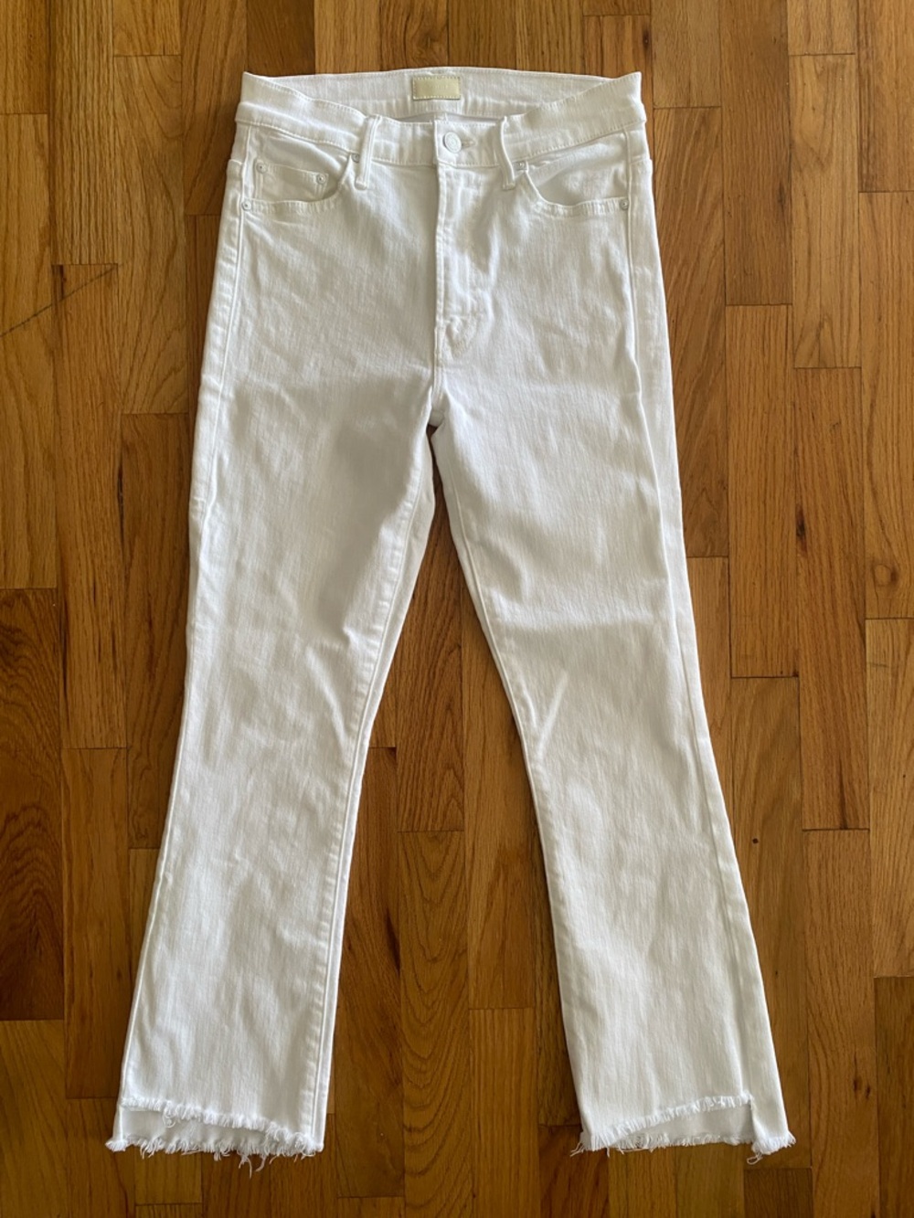 Mother The Insider Crop Step Fray Jean